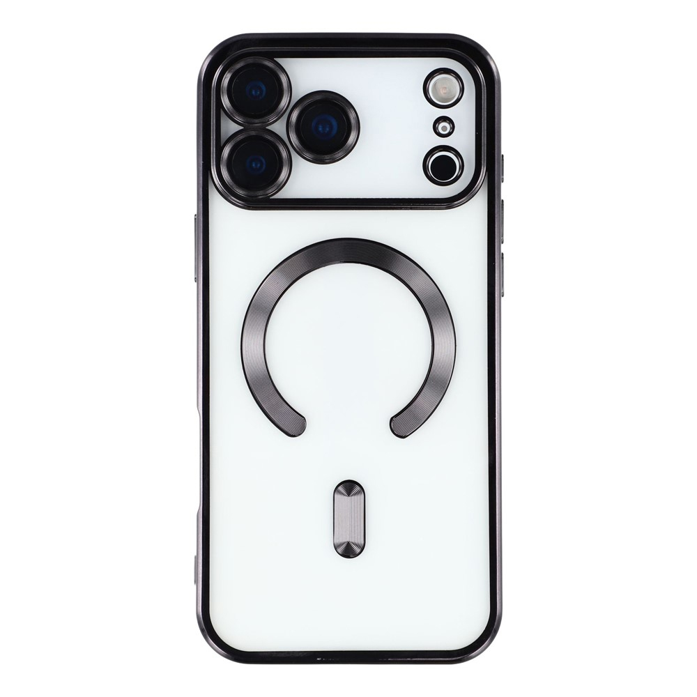 Силиконов калъф Electro Mag Cover за Iphone 17 Pro Max, черен