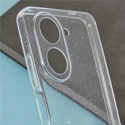 Силиконов калъф Techsuit SparkleSkin за Xiaomi Redmi A5 4G, прозрачен