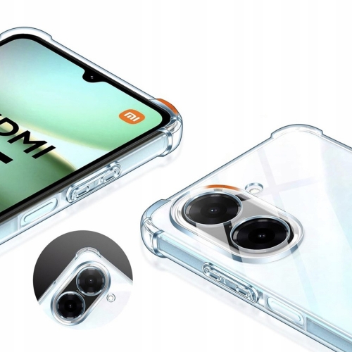 Силиконов калъф Techsuit Shockproof MagSF за Xiaomi Redmi A5 4G, прозрачен