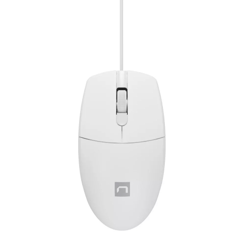 Оптична Мишка Natec Ruff 1000 DPI, бял