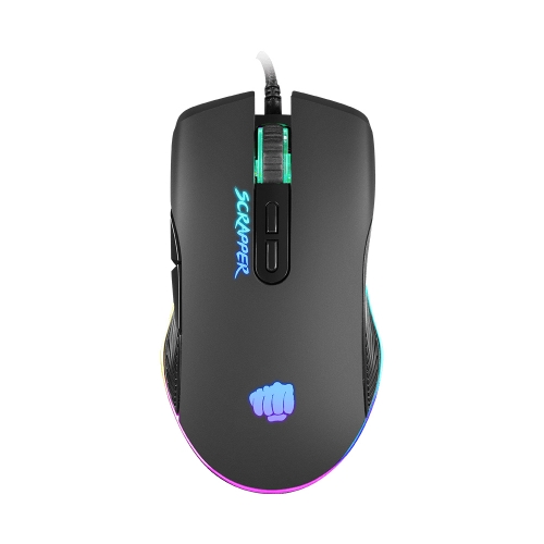 Мишка Fury Gaming Scrapper 6400DPI Optical With Software RGB Backlight, черен