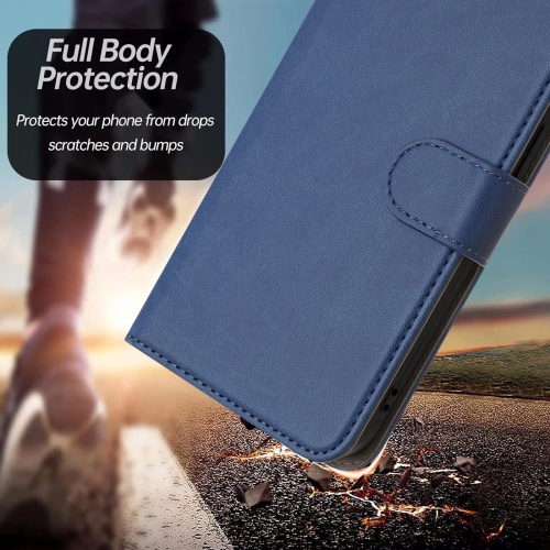 Калъф Тефтер Leather за Xiaomi Redmi A5 4G, Син