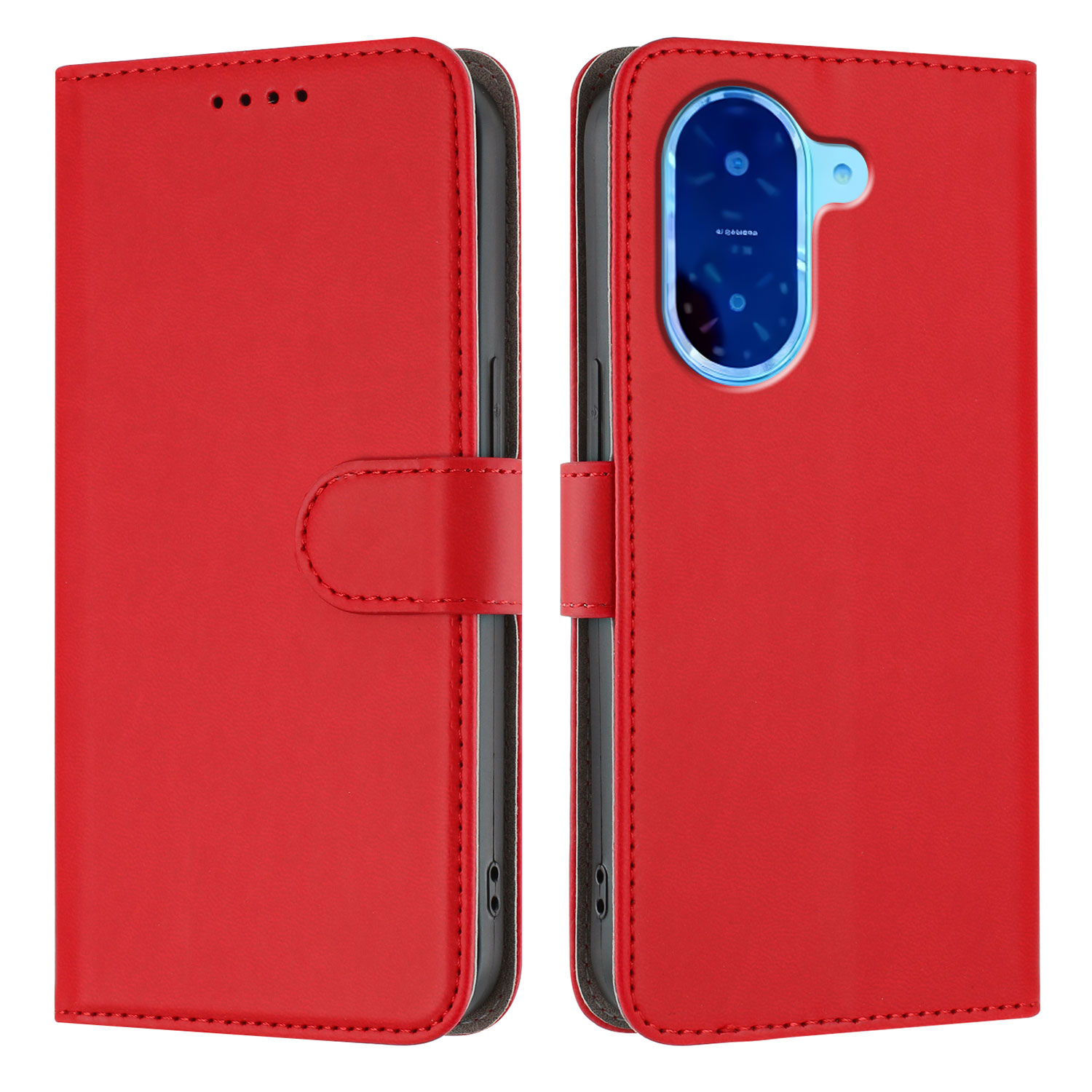 Калъф Тефтер Leather за Xiaomi Redmi A5 4G, червен