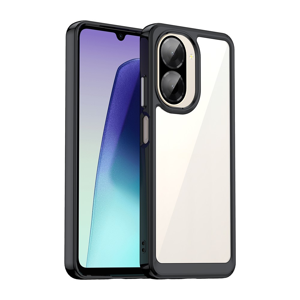 Удароустойчив калъф Acrylic за Xiaomi Redmi A5 4G, черен-прозрачен