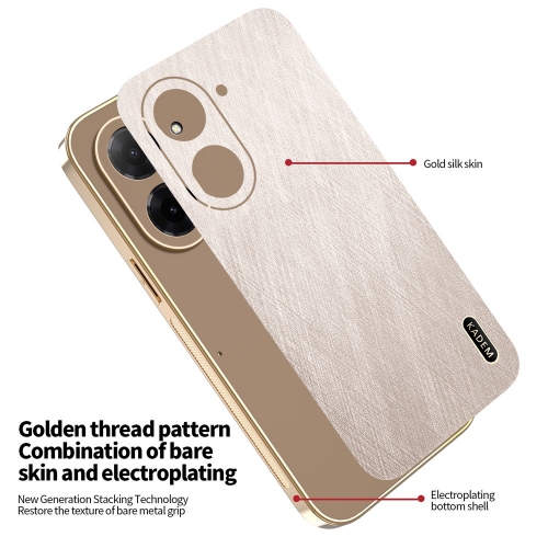 Удароустойчив калъф KADEM Silk за Xiaomi Redmi A5 4G, Златист