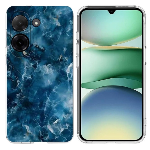 Силиконов калъф Marble Pattern за Xiaomi Redmi A5 4G, син мрамор