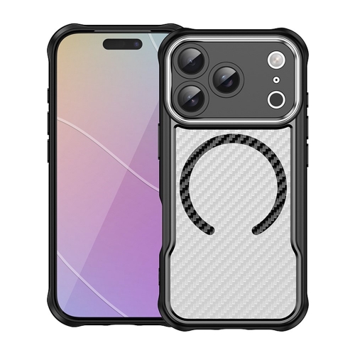 Калъф MagSF Hybrid Carbon за iPhone 17 Pro, черен