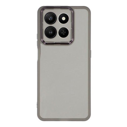 Силиконов калъф Frame Electroplated за Honor 400 Smart 5G / X7d 5G, черен-прозрачен