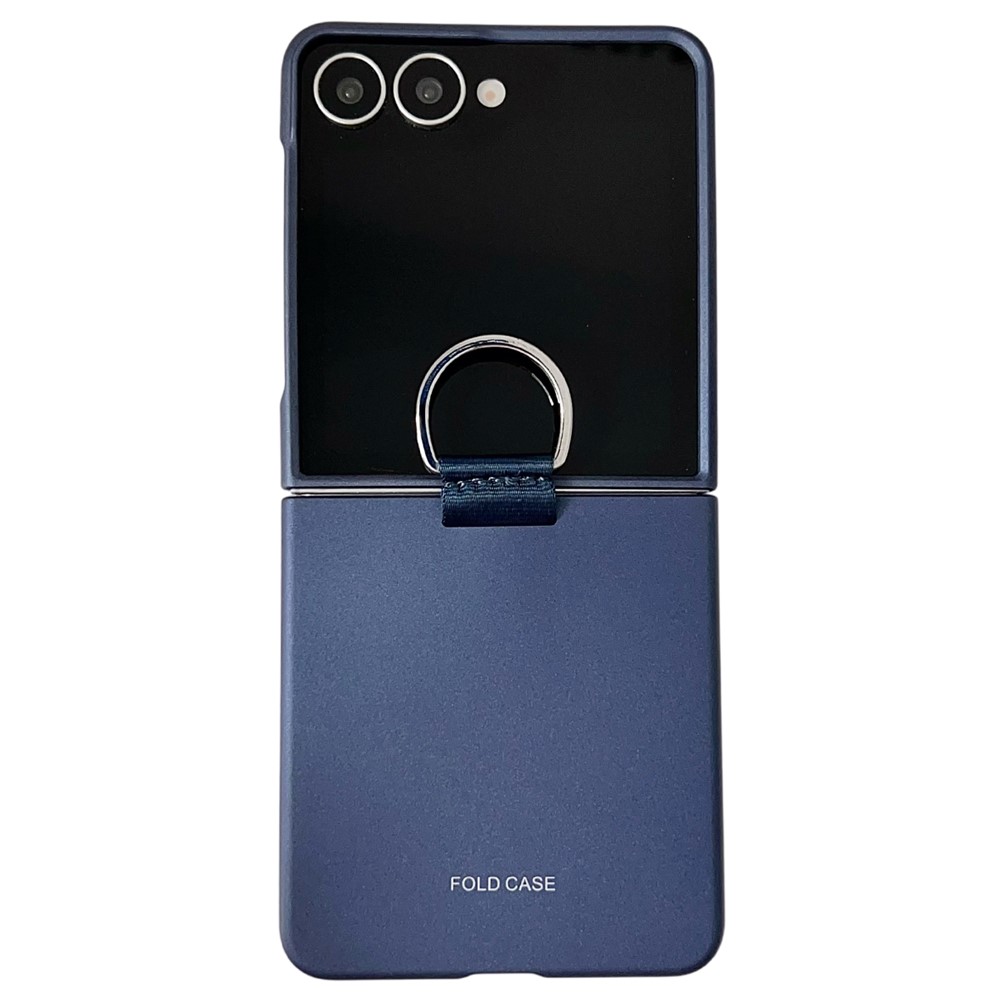 Пластмасов калъф Ring Holder Anti Drop за Samsung Galaxy Z Flip7 5G, син