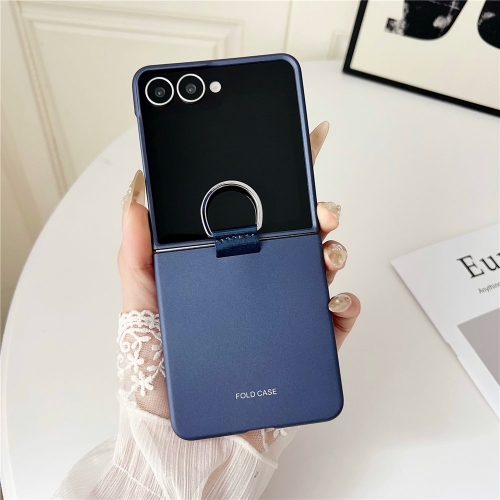 Пластмасов калъф Ring Holder Anti Drop за Samsung Galaxy Z Flip7 5G, син