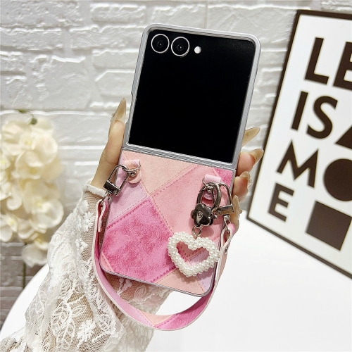 Калъф Retro Rhombus за Samsung Galaxy Z Flip7 5G, розов