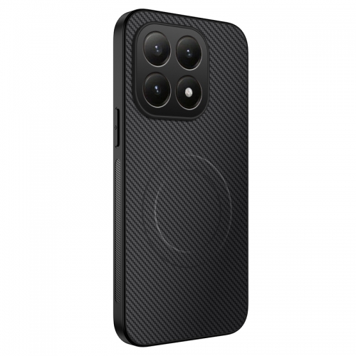 Удароустойчив калъф MagSF Carbon за Xiaomi 15T, черен