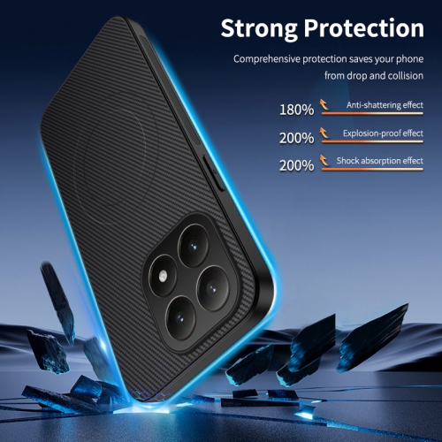 Удароустойчив калъф MagSF Carbon за Xiaomi 15T, черен