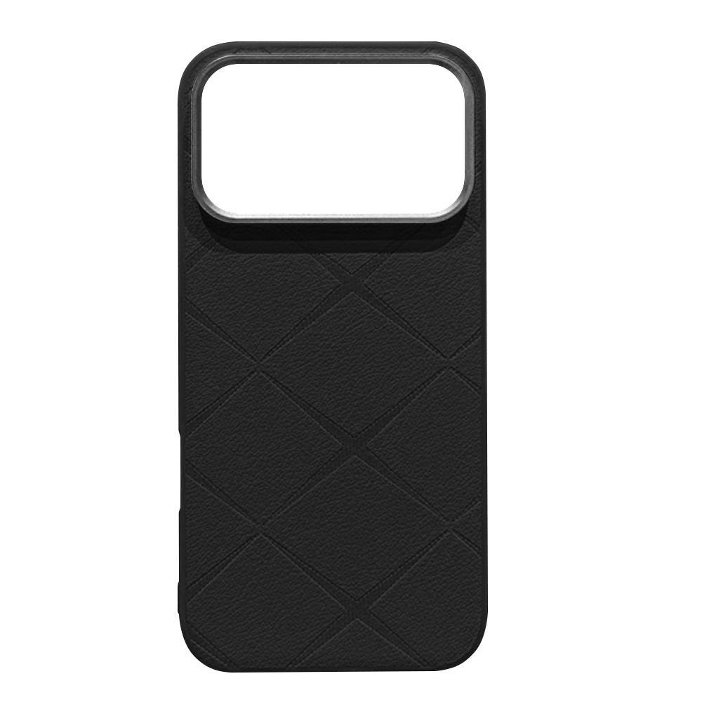 Удароустойчив калъф Star Texture за iPhone 17 Pro, Черен