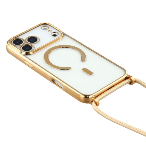 Силиконов калъф MagSafe Electroplating за iPhone 17 Pro, Златист