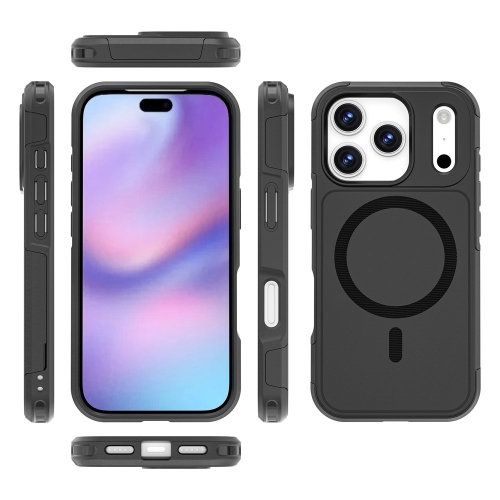 Удароустойчив калъф Anti-drop MagSf за iPhone 17 Pro, черен