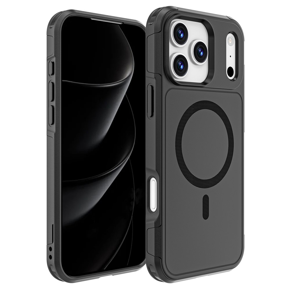 Удароустойчив калъф Anti-drop MagSf за iPhone 17 Pro Max, черен