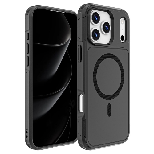 Удароустойчив калъф Anti-drop MagSf за iPhone 17 Pro Max, черен