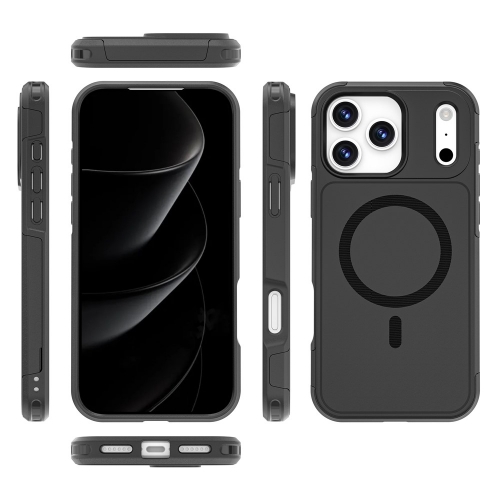 Удароустойчив калъф Anti-drop MagSf за iPhone 17 Pro Max, черен