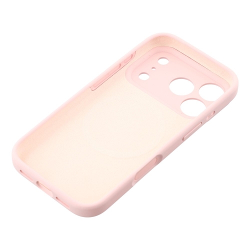 Удароустойчив калъф MagSF Slim Silicone за iPhone 17 Pro, Розов