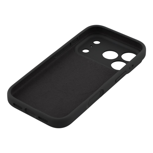 Удароустойчив калъф MagSF Slim Silicone за iPhone 17 Pro, Черен