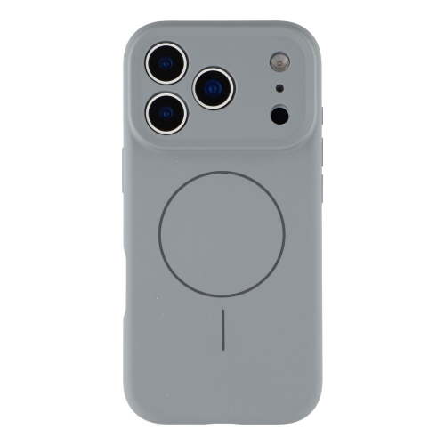 Удароустойчив калъф MagSF Slim Silicone за iPhone 17 Pro, Тъмно сив