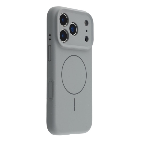 Удароустойчив калъф MagSF Slim Silicone за iPhone 17 Pro, Тъмно сив