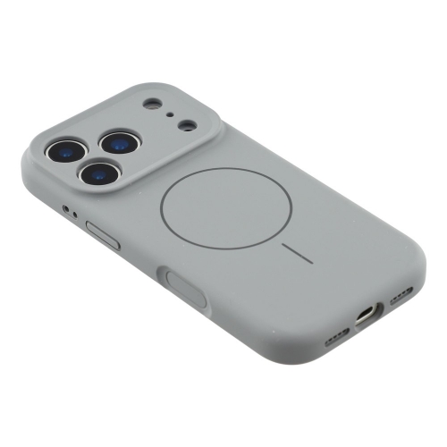 Удароустойчив калъф MagSF Slim Silicone за iPhone 17 Pro, Тъмно сив