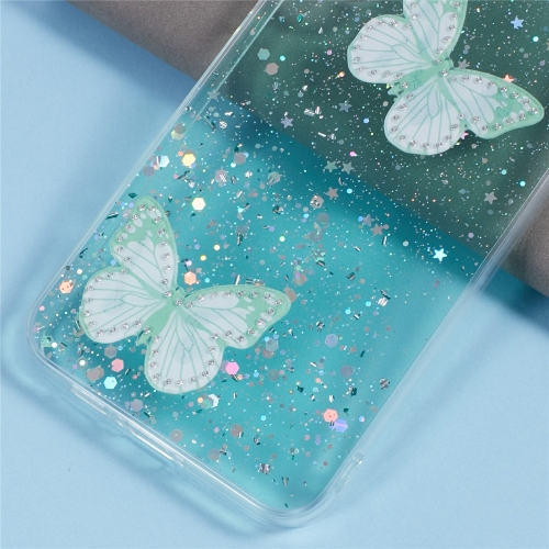 Силиконов калъф Epoxy Butterfly за Samsung Galaxy A17 5G / A17 4G, зелен