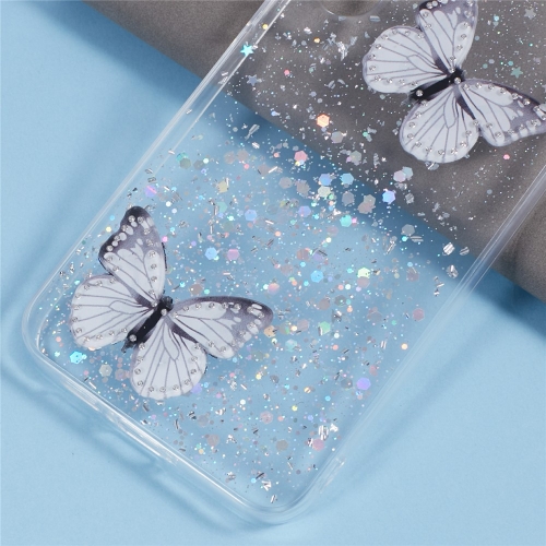 Силиконов калъф Epoxy Butterfly за Samsung Galaxy A17 5G / A17 4G, Бял