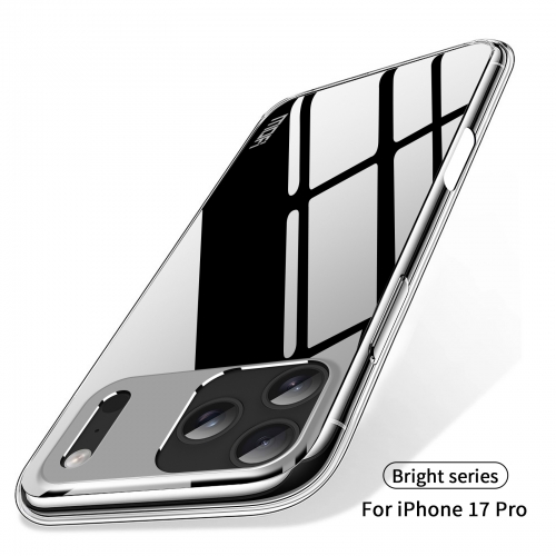 Силиконов калъф MOFI за iPhone 17 Pro, прозрачен