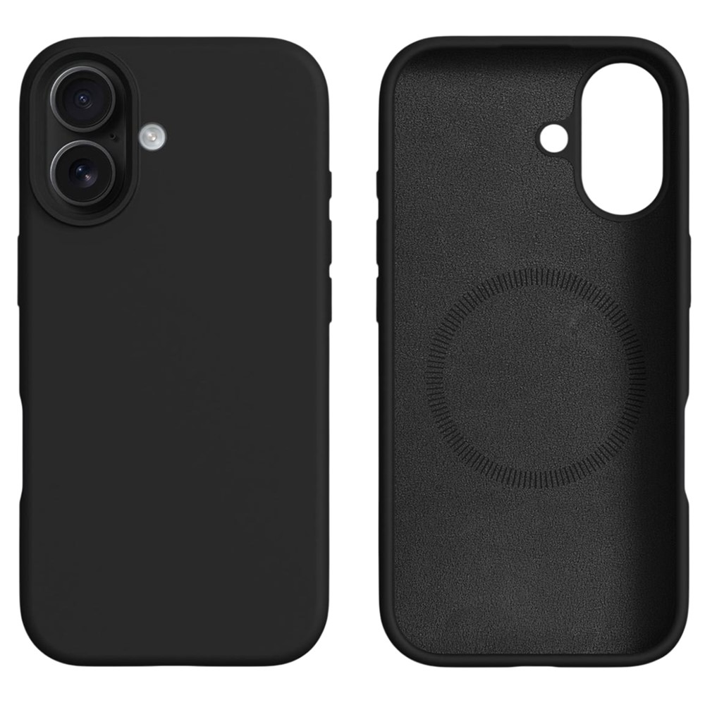 Удароустойчив калъф Liquid MagSf за iPhone 17, черен