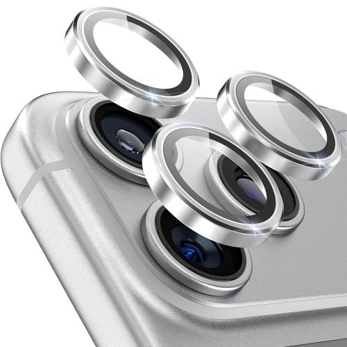 Стъклени протектори за камера Lens Fulm за iPhone 17 Pro / 17 Pro Max, сребрист