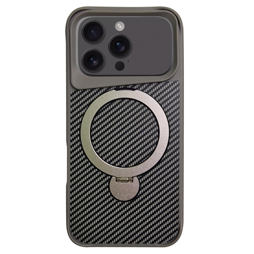 Удароустойчив калъф Premium Carbon MagSF за iPhone 17 Pro Max, сребрист