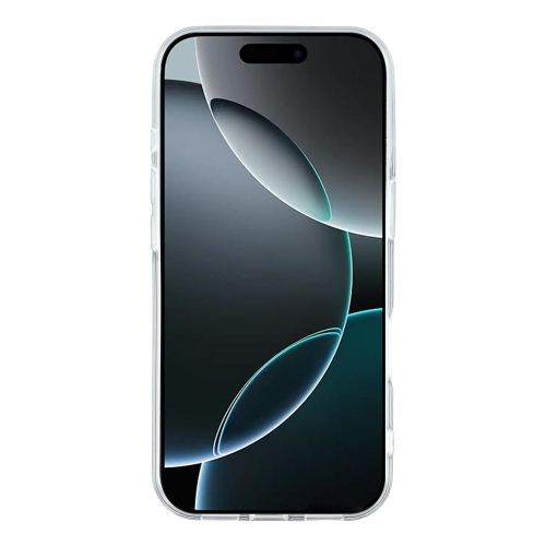 Силиконов калъф Epoxy Butterfly за iPhone 17 Pro, бял-прозрачен