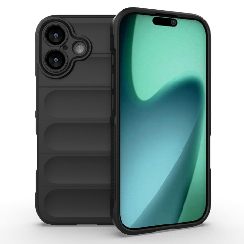 Силиконов калъф Wear-resistant за iPhone 17, черен