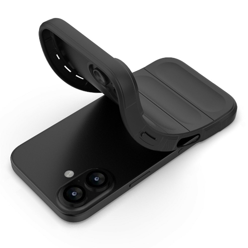 Силиконов калъф Wear-resistant за iPhone 17, черен