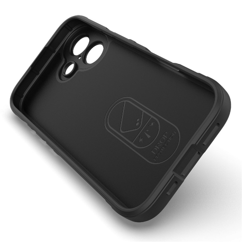 Силиконов калъф Wear-resistant за iPhone 17, черен