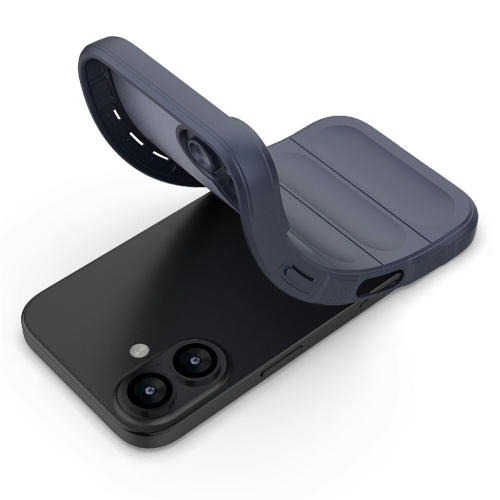Силиконов калъф Wear-resistant за iPhone 17, тъмно син