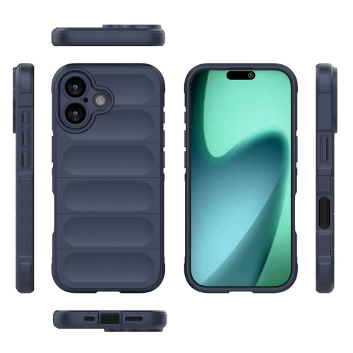Силиконов калъф Wear-resistant за iPhone 17, тъмно син