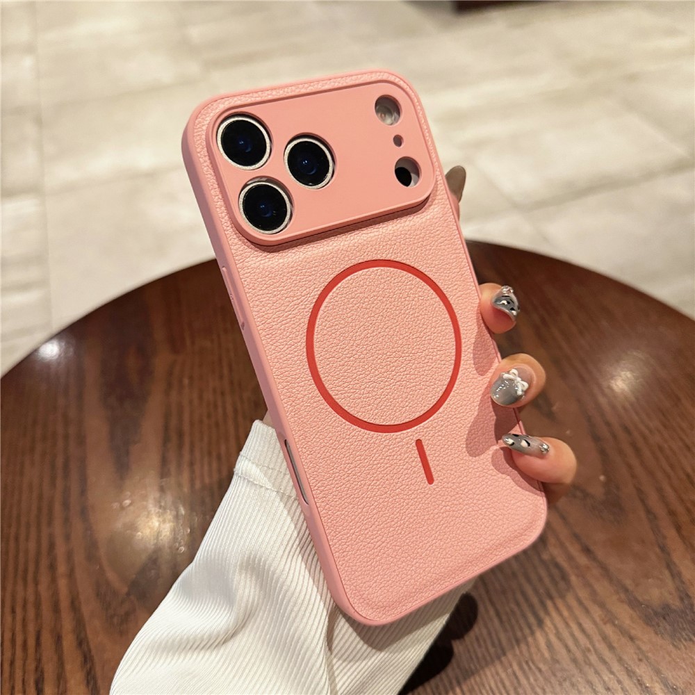 Удароустойчив калъф Liquid MagSf за iPhone 17 Pro Max, Розов