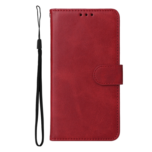 Калъф Тефтер Leather Wallet Stand за Xiaomi Redmi 15C, червен