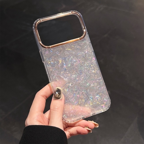 Удароустойчив калъф IMD Shell за iPhone 17 Pro Max, бял-прозрачен
