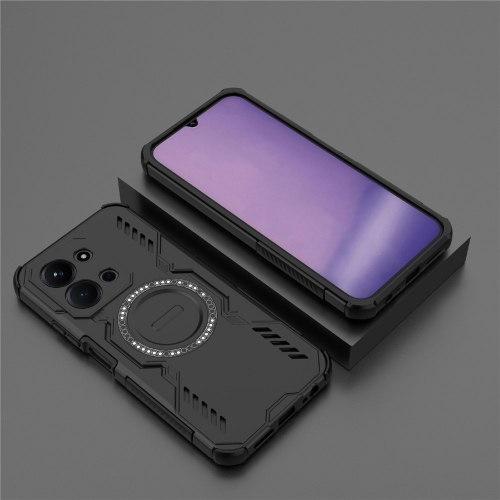 Калъф Magnetic Metal Kickstand за Xiaomi Redmi 15C, черен
