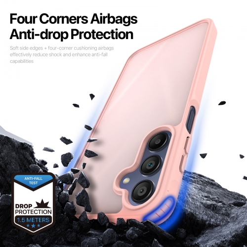 Удароустойчив калъф DUX DUCIS Yind Matte за Samsung Galaxy A17, розов