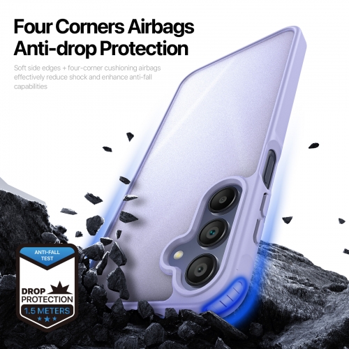 Удароустойчив калъф DUX DUCIS Yind Matte за Samsung Galaxy A17, лилав