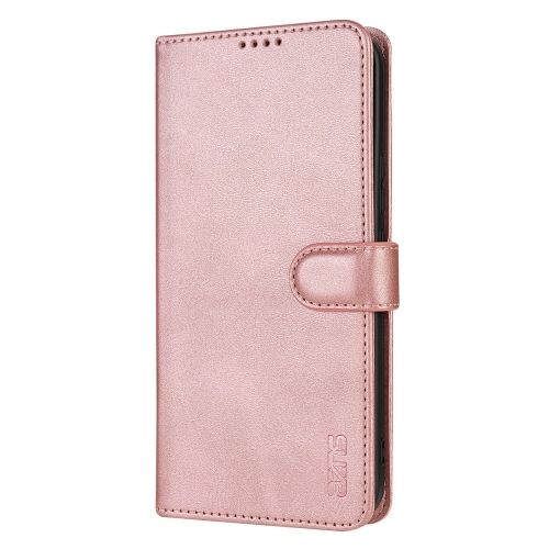 Калъф Тефтер AZNS PU Leather за Samsung Galaxy A17 5G / A17 4G, розов-златист