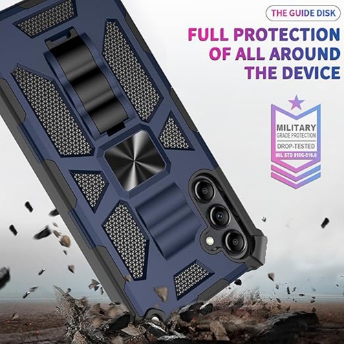 Удароустойчив калъф Kickstand Armor за Samsung Galaxy A17, Син