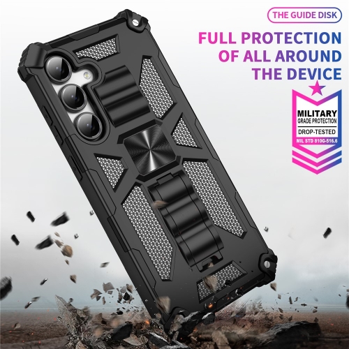 Удароустойчив калъф Kickstand Armor за Samsung Galaxy A17, Черен