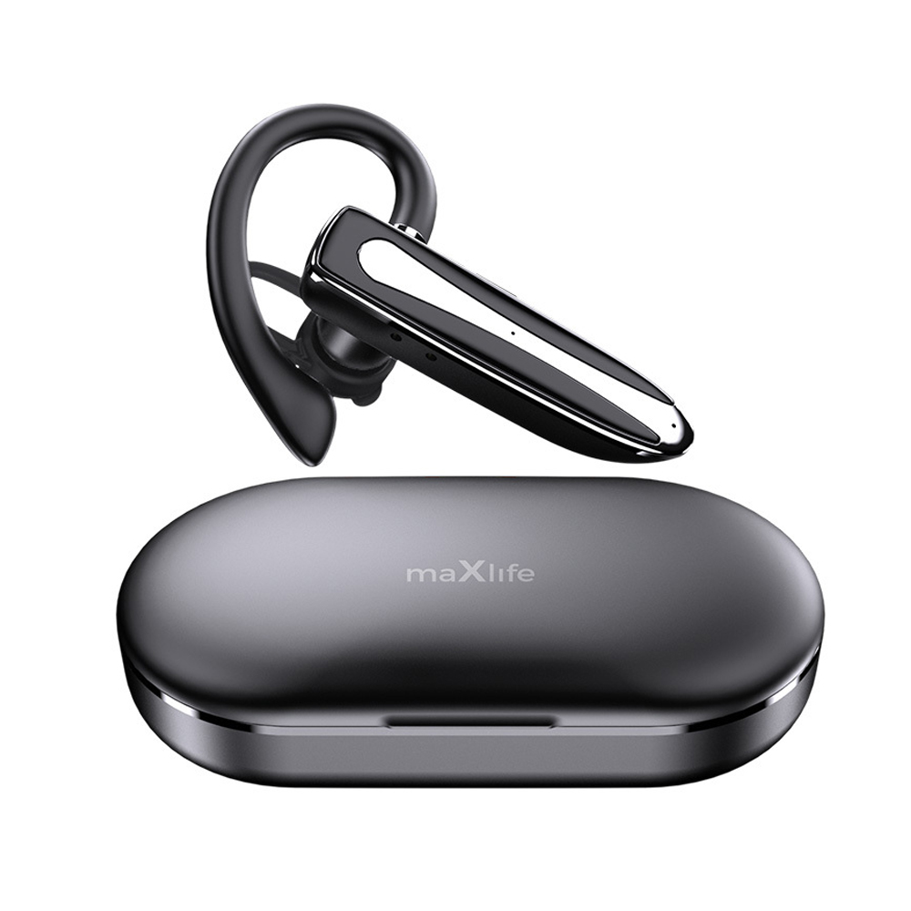 Слушалка Bluetooth Headset Maxlife MXBH-01 With Charging Case, черен
